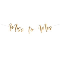 "Miss to Mrs" Girlande Gold - 18 x 76 cm