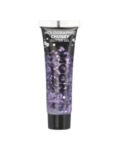 Holografisches Chunky Glitzergel Lila - 12 ml