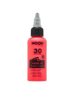 Neon UV Textilfarbe Rot - 30 ml