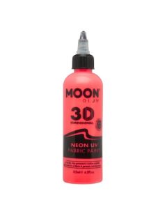 Neon UV Textilfarbe Rot - 125 ml