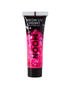 Neon UV Chunky Glitzergel Magenta - 12 ml