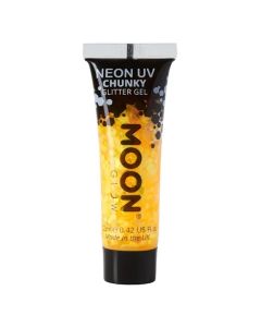 Neon UV Chunky Glitzergel Gold - 12 ml