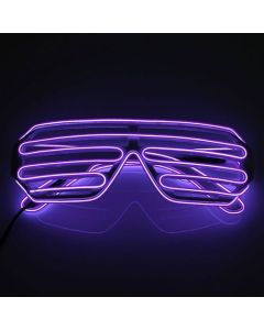 LED Brille Lila