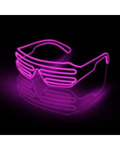 LED Brille Pink