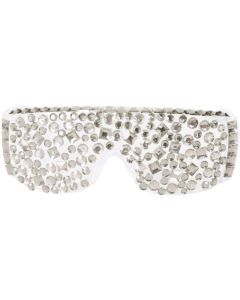 Diamanten Brille Silber