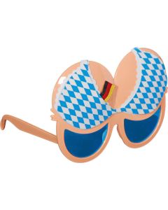 Oktoberfest Brille mit BH Motiv