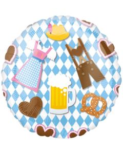 Oktoberfest-Motive Folienballon - 43 cm