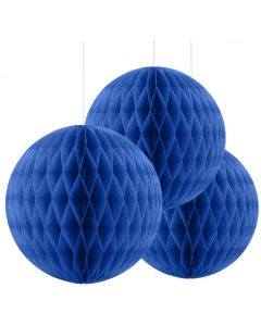 blauer Wabenball - 10 cm 