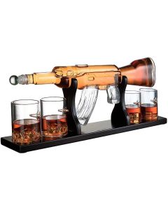 Whisky Dekanter AK 47 mit 4 Gläsern, 800 ml
