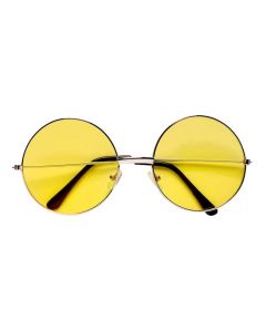 Neon Sonnenbrille Gelb, Rund