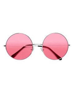 Neon Sonnenbrille Pink, Rund