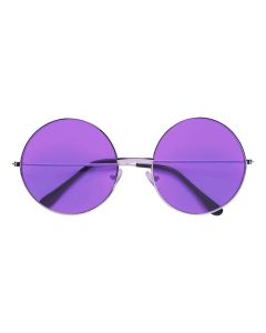 Neon Sonnenbrille Lila, rund