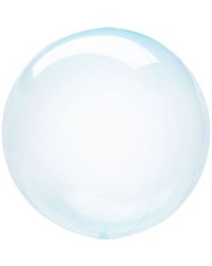 Blauer Transparenter "Kristall" Folienballon 40 cm