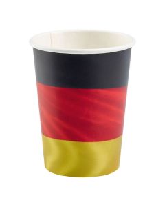 Deutschland Pappbecher 6x - 500 ml