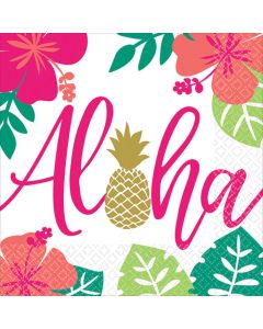 Aloha Hawaii Servietten 16x - 33 x 33 cm