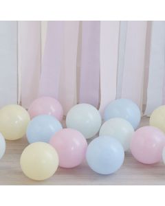 Bunte Mini Ballons Pastell 40x - 12 cm