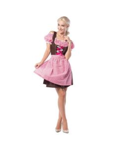 Oktoberfest Kleid Anne-Ruth Pink und Braun