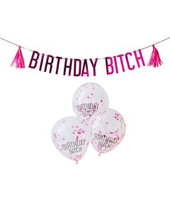 Birthday Bitch Ballons & Girlande - 2,5 m