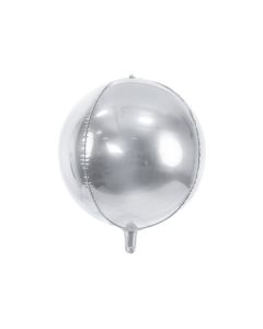 Metallic Silber Folienballon - 40 cm