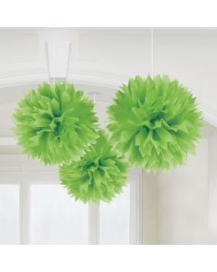 Pompons in Grün 3x - 40 cm