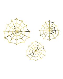 Goldene Spinnweben 3x