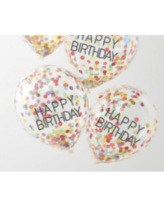 Happy Birthday Ballon 6x - 30 cm
