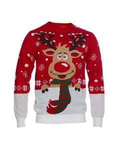 Weihnachts Pullover Rudolf - S-XL