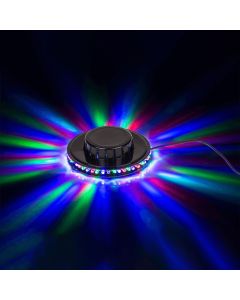 Flaches LED Diskolicht, 13x13x3,5 cm