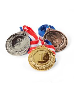 Medaillen 6,5 cm - Gold, Silber, Bronze