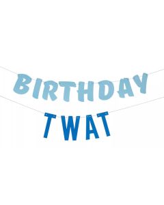 Birthday Twat Girlande - 2,5 Meter