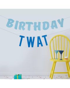 Birthday Twat Girlande - 2,5 Meter