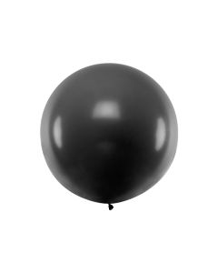 Großer schwarzer Luftballon - 1 Meter