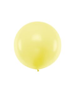 Großer pastelgelber Luftballon - 1 Meter