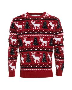 Weihnachts Pullover Rot S-XL