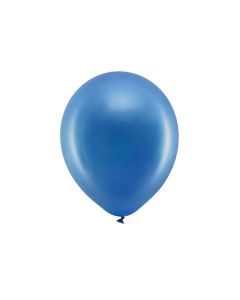Ballon Metallic Dunkelblau 10x - 30 cm