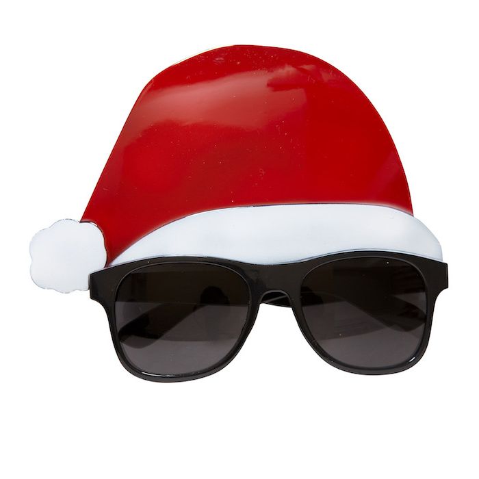 Weihnachtsmützen-Sonnenbrillen