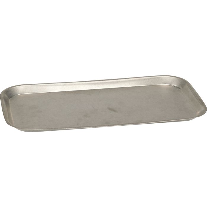 Stonewashed Serviertablett aus Edelstahl 33,7x17,5 cm