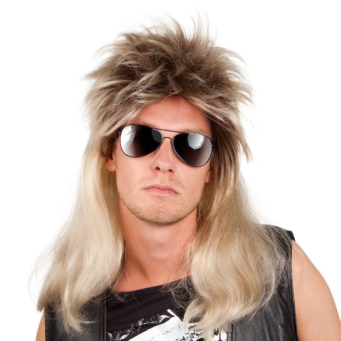 Blonde 80er Jahre Perücke 