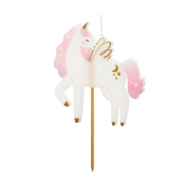 Einhorn-Kerze - 9 cm