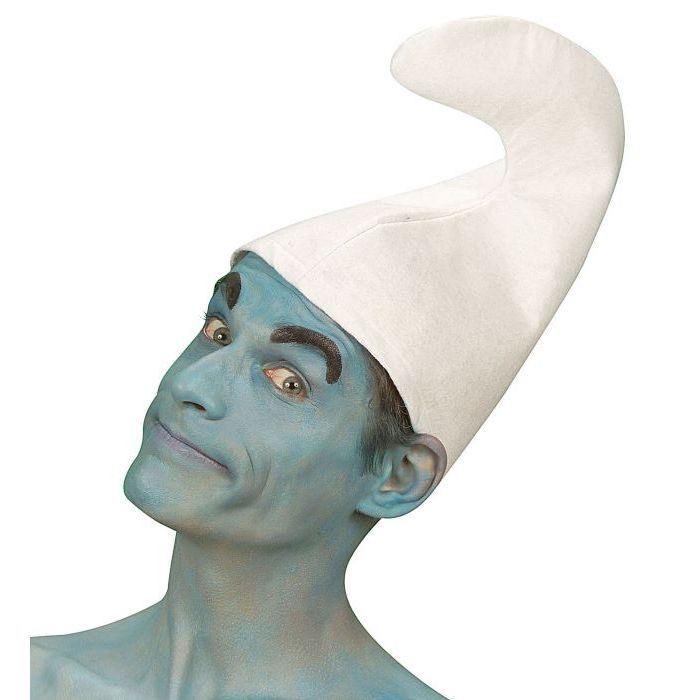 Weißer Schlumpfhut aus Polyester