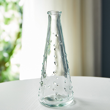 Wassertropfen-Vase aus Glas - 18 cm