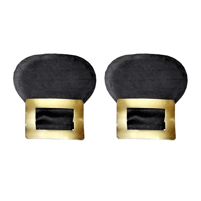 Schuhspange Gold Lederlook