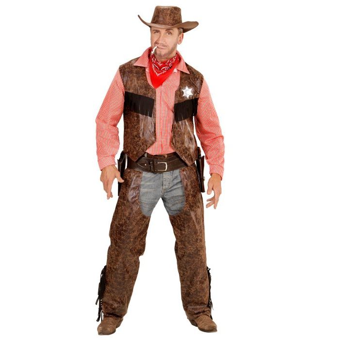 Cowboy-Sheriff-Kostüm - 4 Teile