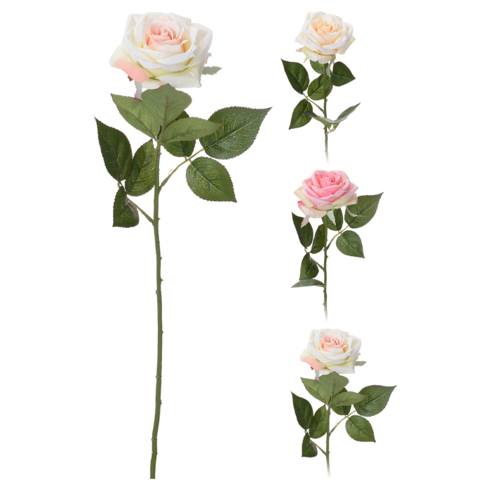 Künstliche Rose assortiert 60 cm