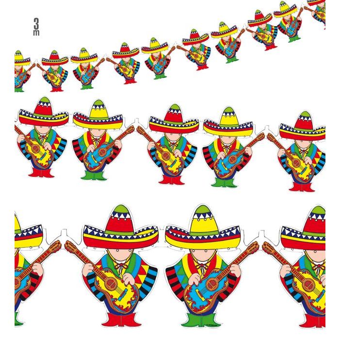Mexikanische Mariachi-Girlande - 3 m