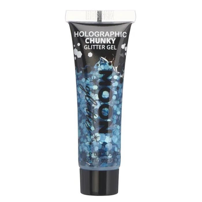 Holografisches Chunky Glitzergel Blau - 12 ml