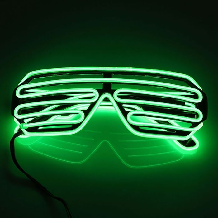 LED Brille Grün