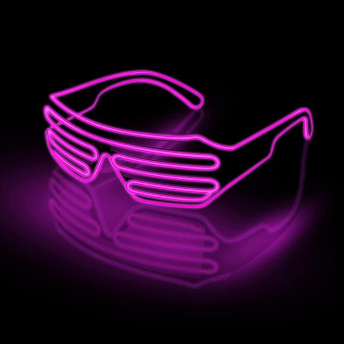 LED Brille Pink