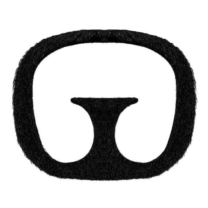 Schwarzer Goatee-Bart