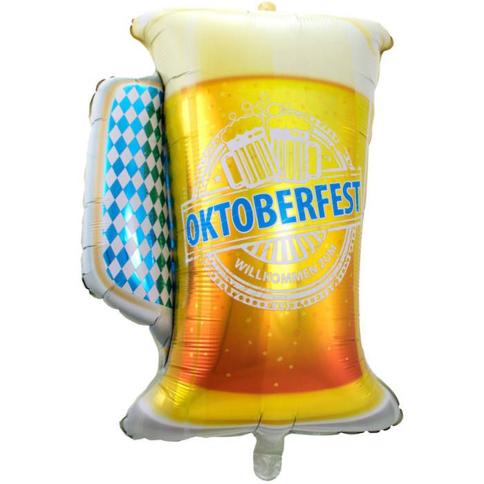 Oktoberfest Bierkrug Folienballon - 60 x 80 cm